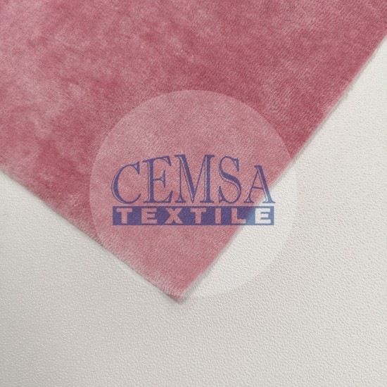 Velour Fabric 65% Bamboo 15% Cot 20% Pes | Pink 1-1363 Cemsa Textile