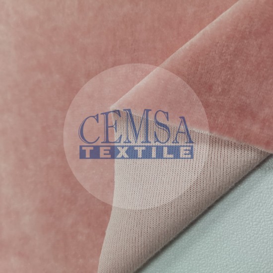 Organic Velour 100% Organic Cotton | Pink Cemsa Textile