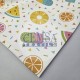 Printed 2x2 Kashkorse Fabric 94% Cot 6% Ea | Ice Cream Cemsa Textile