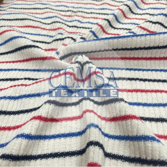 Knitted Jacquard Fabric 50% Cot 35% Pes 15% Acr | 6489-36 Cemsa Textile