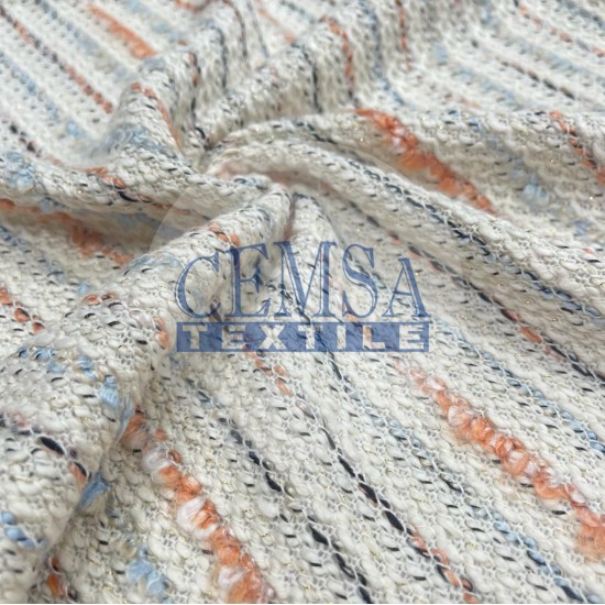 Knitted Jacquard Fabric 40% Cot 20% Pes 35% Acr 5% Lurex | 2337-30 Cemsa Textile