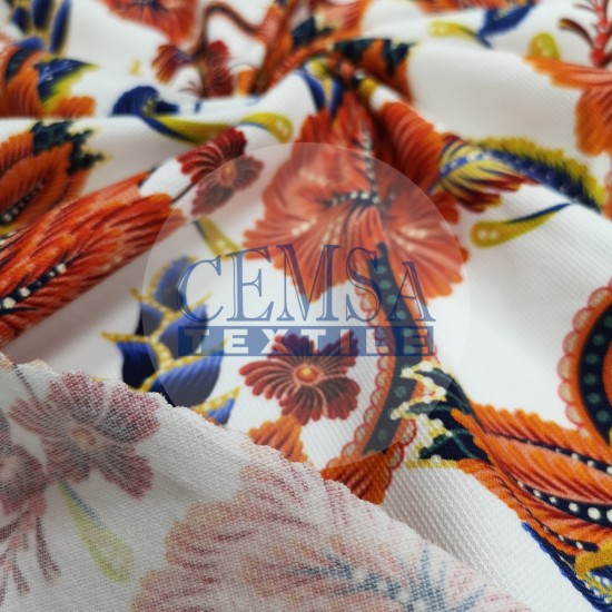 Pique Fabric 95% Cotton 5% Ea | 85391_V1 Cemsa Textile