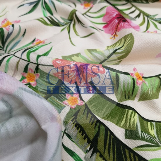 Pique Fabric 95% Cotton 5% Ea | 85390_V1 Cemsa Textile