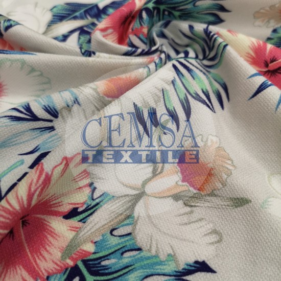 Pique Fabric 95% Cotton 5% Ea | 85383_V1 Cemsa Textile