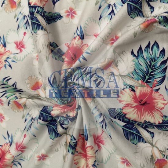 Pique Fabric 95% Cotton 5% Ea | 85383_V1 Cemsa Textile