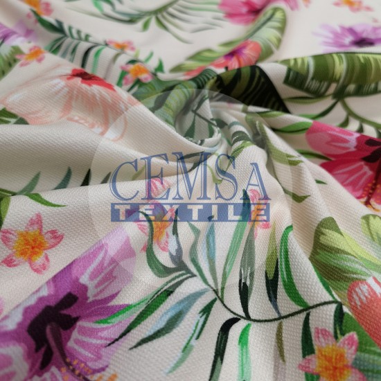 Pique Fabric 95% Cotton 5% Ea | 85390_V1 Cemsa Textile