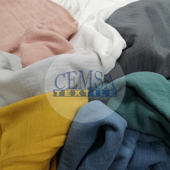 Crinkle Double Gauze | 100% Cotton | 2C02 Cemsa Textile