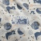 Printed Muslin | 160 cm PM_103 Printed Muslin | 100% Cotton | Bear & Night