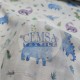 Printed Muslin | 100% Cotton | Baby Dinosaur Cemsa Textile