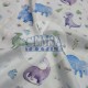 Printed Muslin | 160 cm PM_BD Printed Muslin | 100% Cotton | Baby Dinosaur