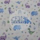 Printed Muslin | 100% Cotton | Baby Dinosaur Cemsa Textile