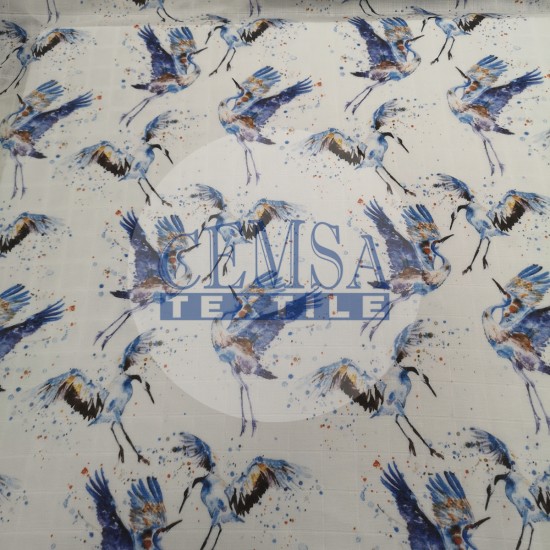 Printed Muslin | 100% Cotton | Stork Cemsa Textile