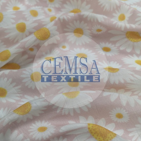 Printed Muslin | 100% Cotton | Daisy Cemsa Textile