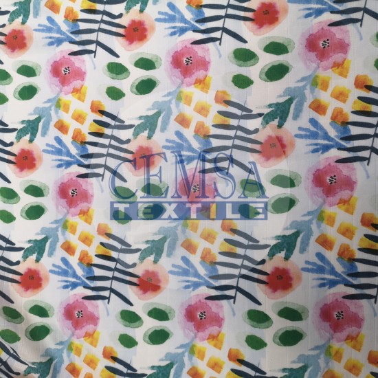 Printed Muslin | 100% Cotton | Watercolor Cemsa Textile