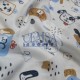 Printed Muslin | 100% Cotton | Cute Dogs Cemsa Textile