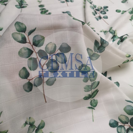 Printed Muslin | 100% Cotton | Okaliptus Cemsa Textile