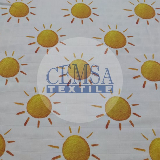 Printed Muslin | 100% Cotton | Summer Sun Cemsa Textile