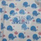 Printed Muslin | 100% Cotton | Blue Whale Cemsa Textile