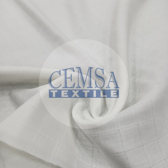 Muslin Fabric | 100% Cotton | White Cemsa Textile