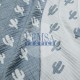 Jacquard Multi Muslin | 100% Cotton | Blue Cactus Cemsa Textile