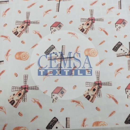 Printed Muslin | 100% Cotton | Mills Cemsa Textile