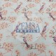 Printed Muslin | 100% Cotton | Cherry Blossom & Bird Cemsa Textile