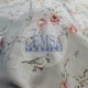 Printed Muslin | 100% Cotton | Pink Rose & Rabbit Cemsa Textile