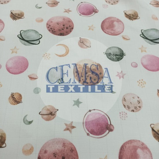 Printed Muslin | 100% Cotton | Galaxy Cemsa Textile