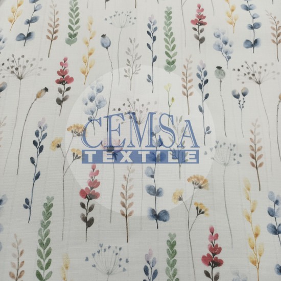 Printed Muslin | 100% Cotton | Thin Twig Cemsa Textile