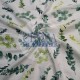 Printed Muslin | 100% Cotton | Green Leaf Cemsa Textile