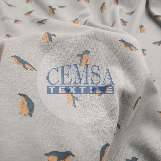 Printed Interlock 100% Cotton | Penguin Cemsa Textile