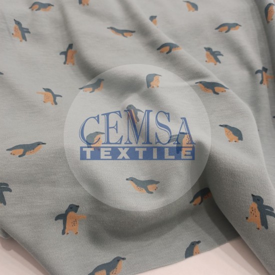 Printed Interlock 100% Cotton | Penguin Cemsa Textile