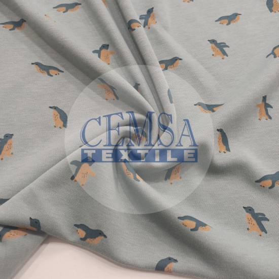 Printed Interlock 100% Cotton | Penguin Cemsa Textile