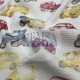 Printed Knitted Waffle 100% Cotton | Cars Cemsa Textile