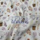 Printed Knitted Waffle 100% Cotton | Leafs & Elephant Cemsa Textile