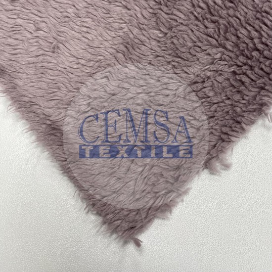 Lambskin Plush Fabric | 95% Cotton 5% Pes | Purple Cemsa Textile