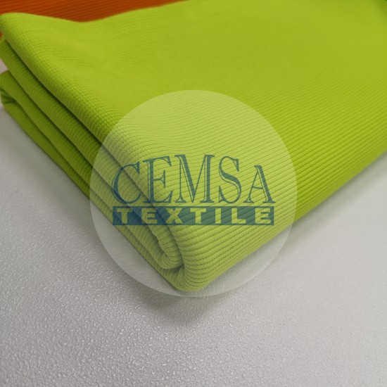 Rib Fabric | 95% Cot 5% Ea | Light Green Cemsa Textile