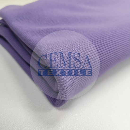 Rib Fabric | 95% Cot 5% Ea | Lilac Cemsa Textile