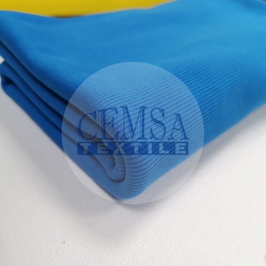 Rib Fabric | 95% Cot 5% Ea | Blue Cemsa Textile