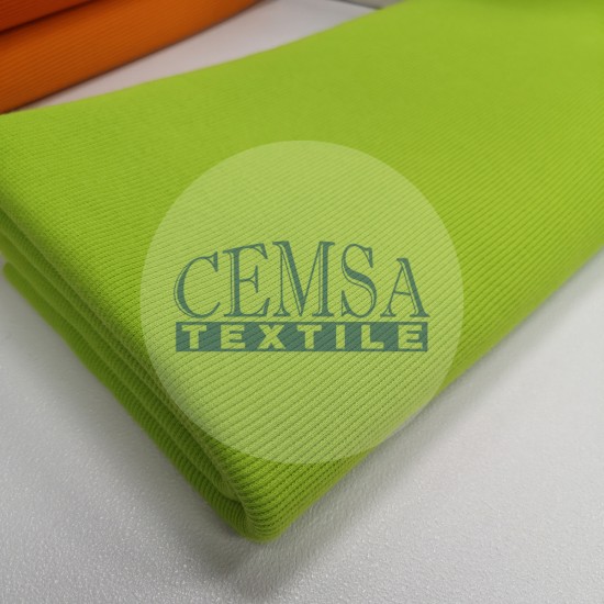 Rib Fabric | 95% Cot 5% Ea | Green Cemsa Textile