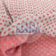 Rib Fabric | 100% Cotton | Red Dotted Cemsa Textile