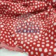 Rib Fabric | 100% Cotton | Red Background Cemsa Textile