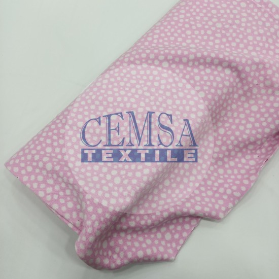 Rib Fabric | 100% Cotton | Pink Background Cemsa Textile