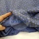 Rib Fabric | 100% Cotton | Grey Ground Blue Cemsa Textile