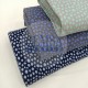 Rib Fabric | 100% Cotton | Grey Ground Blue Cemsa Textile