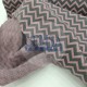 Rib Fabric | 100% Cotton | Pink & Grey Zigzag Cemsa Textile