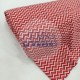 Rib Fabric | 100% Cotton | Red & White Zigzag Cemsa Textile