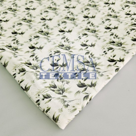 Printed Pointelle Rib / Transfer Rib Fabric 100% Cotton | 93319_V1 Cemsa Textile