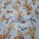 Printed Kashkorse Fabric | 94% Cot 6% Ea | Orange Leaf Cemsa Textile