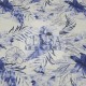 Printed Sateen Fabric | 100% Cotton| Blue Flower 233059 Cemsa Textile